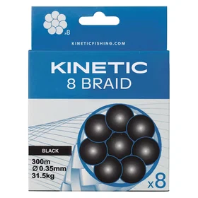 Kinetic 8 300 M Braided Line Durchsichtig 0.120 mm