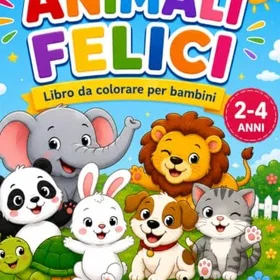 Animali Felici Bok för Barn 2-4 År
