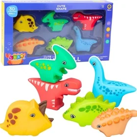 LEANToys 22854 Dinosaurussetti 6-pack