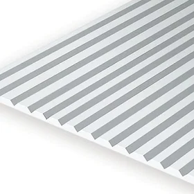 Evergreen 4050 Polystyren V-fåra beklædnadsplate 6" x 12"