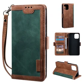 Suburbian Läder Flip Etui för iPhone 13 Pro Max