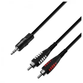 Adam Hall 3.5mm to 2 x RCA Audio Cable 3m K3YWCC0300