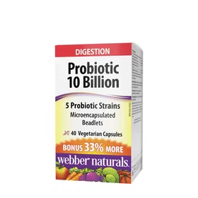 Webber Naturals Probiotic 10 Billion 40 Vcaps