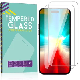 QDOS OptiGuard Eco Glass Screen Protector for Apple iPhone 15 Pro (2-pack)