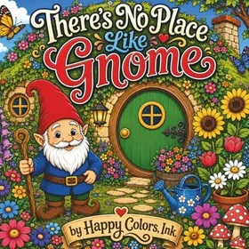 There's No Place Like Gnome Färgläggningsbok