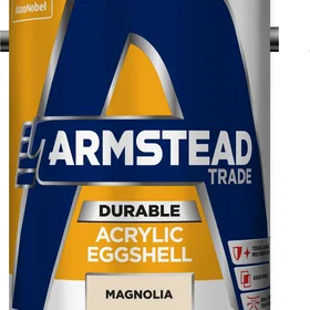 Armstead Trade Durable Acrylic Eggshell Paint Magnolia 5L