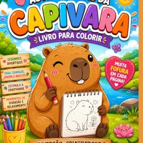 AS Aventuras da Capivara Färgläggningsbok