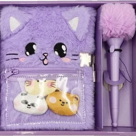 STnux Dagbok Kattunge Set med Penna