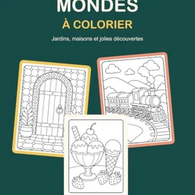 Mes Petits Mondes À Colorier Färgläggningsbok för barn