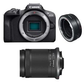 Canon EOS R100 + RF-S 18-150/3.5-6.3 IS STM + EF-EOS R