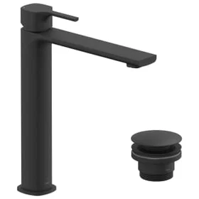 Vado Veva Tall Neck Mono Basin Mixer (Matt Black)