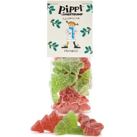 FRAN&CO Pippi Långstrump Fruktgelé Julgranar 95g