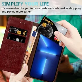 Cadorabo Wallet Case with Magnetic Closure Kickstand and Card Slot for iPhone 13