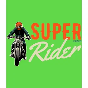 Kruskis Super Rider Ljusgrön Kortärmad T-shirt (Herr)