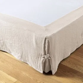 Housse Jupe de lit Gaze De Coton 90x190cm