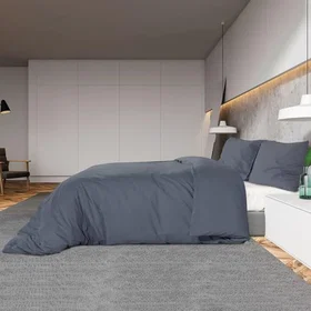 vidaXL Duvet Cover Set Microfiber 155x220cm 135943