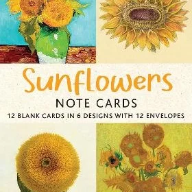 Tuttle Publishing Sunflowers Tomterkort 12-pack
