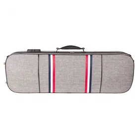 GfsGsjzc GSJ Étui de Violon Oblong Stribé 4/4 Gris