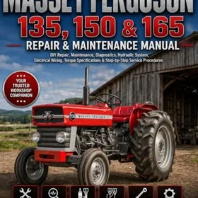 Massey Ferguson 135, 150 & 165 Reparations- och underhållsmanual