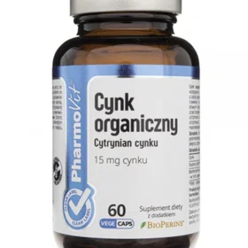 Pharmovital Organic Zinc 15mg 60 Capsules