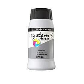 Daler-Rowney System3 Akrylmaling Grå 500ml