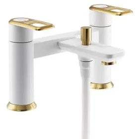 Abode Levarto Bathtub Mixer 300589 (White & Brass)
