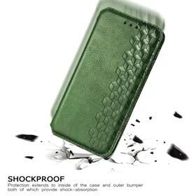 Läder Rhombus Imprint Etui för Samsung Galaxy S21 FE