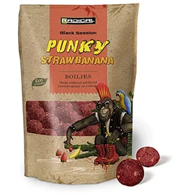 Radical Punky Strawbanana Boilie 1kg Röd 16 mm