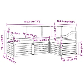 vidaXL Sofa (4-Seater) 3391771