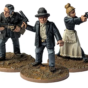 Great Escape Games Dead Man's Hand The Family Extra Guns Figure DMH122