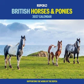 RSPCA British Horses & Ponies Wall Calendar 2027