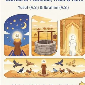 Independently Prophet's Journeys: Stories Of Patience And Trust Yusuf (A.S) And Ibrahim (A.S) Färgläggningsbok för barn