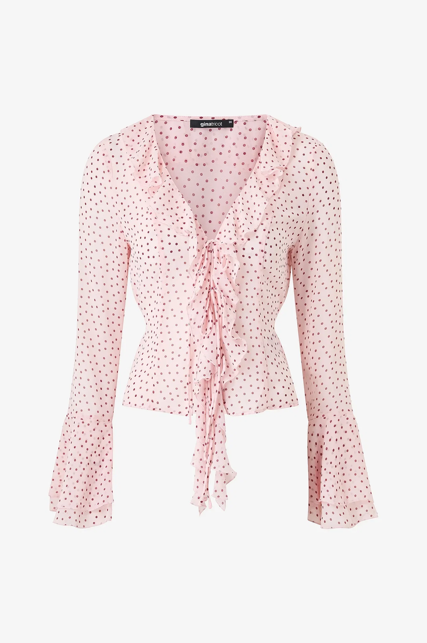 Gina Tricot Frill Blouse Top (Women's)
