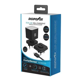 Digipower InstaSense IS-AC2DM Dual Port USB Fast Charger with micro-USB Cable 20