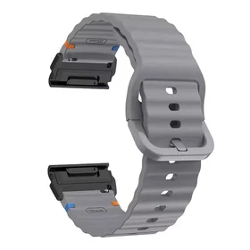 Eiderwood QuickFit Vågig Silikon Armband 26mm för Garmin