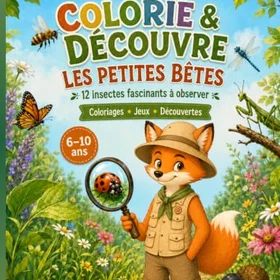 Les Aventures De Nino Colorie Et Découvre Petites Bêtes Färgläggningsbok