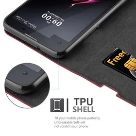 Cadorabo LG X Screen Pungetui med Magnetisk Lukning Stativfunktion og Kortficka 