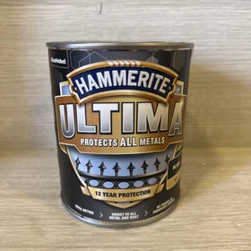 Hammerite Ultima Metal Paint Matt Black 0.75L