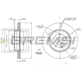 Bremsi Bremsskive CD8832V
