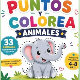 Independently 33 Animales Para Unir Puntos Y Colorear Färgläggningsbok för barn