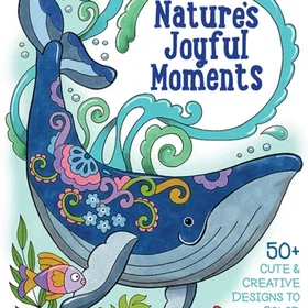 Jane Packer Nature’s Joyful Moments Coloring Book for Adults and Kids by