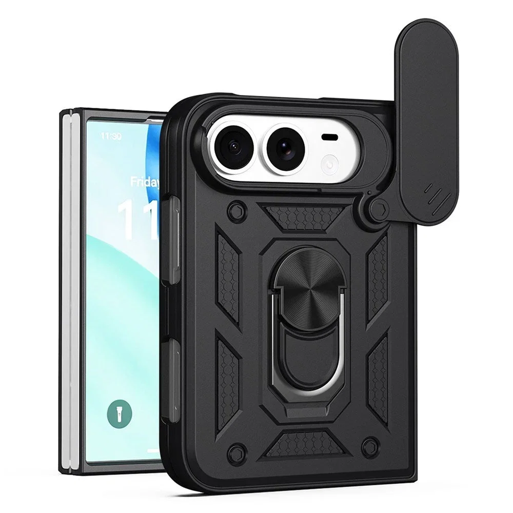 Eiderwood Hybrid Case with Kickstand and Cam Slider for iPhone Duo