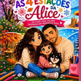 AS 4 Estações da Alice Färgläggningsbok