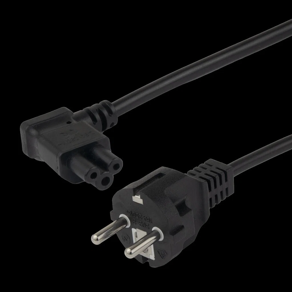 Deltaco CEE 7/7 - IEC C5 Power Cable 2m