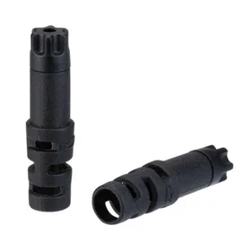 Jagwire Tips Workshop End Caps Lined-5mm Brake-black-alloy 50pcs Svart 5 mm