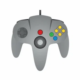 Tekno RC Game Wired N64 Controller Grey Controller Nintendo 64