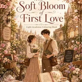 The Soft Bloom of First Love Färgläggningsbok