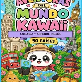 Aventuras Del Mundo Kawaii Färgläggningsbok