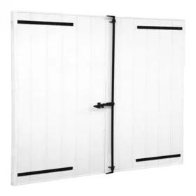 Fortia Blanc Aluminium Volet battant 2 vantaux 120x125cm