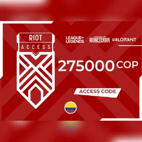 Riot Games Riot Access Code - 275000 COP Clé